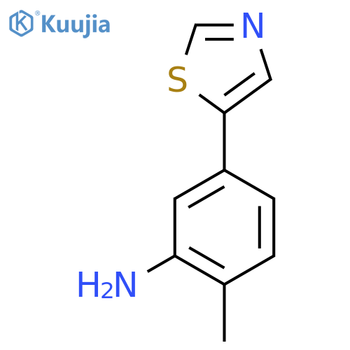 2-Methyl-5-(1,3-thiazol-5-yl)aniline structure