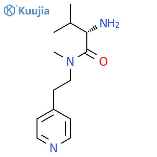 (2S)-2-amino-N,3-dimethyl-N-2-(pyridin-4-yl)ethylbutanamide structure