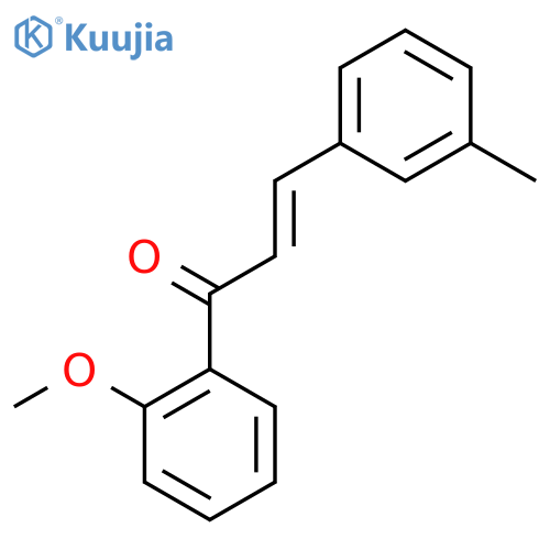 (2E)-1-(2-Methoxyphenyl)-3-(3-methylphenyl)prop-2-en-1-one structure