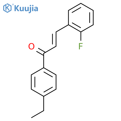 (2E)-1-(4-Ethylphenyl)-3-(2-fluorophenyl)prop-2-en-1-one structure