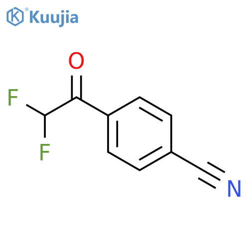 Benzonitrile, 4-(2,2-difluoroacetyl)- structure