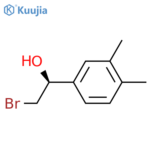 (1S)-2-bromo-1-(3,4-dimethylphenyl)ethan-1-ol structure