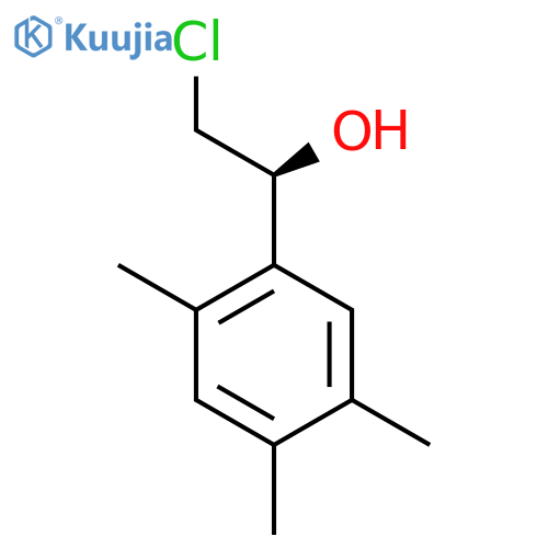(1S)-2-Chloro-1-(2,4,5-trimethylphenyl)ethan-1-ol structure
