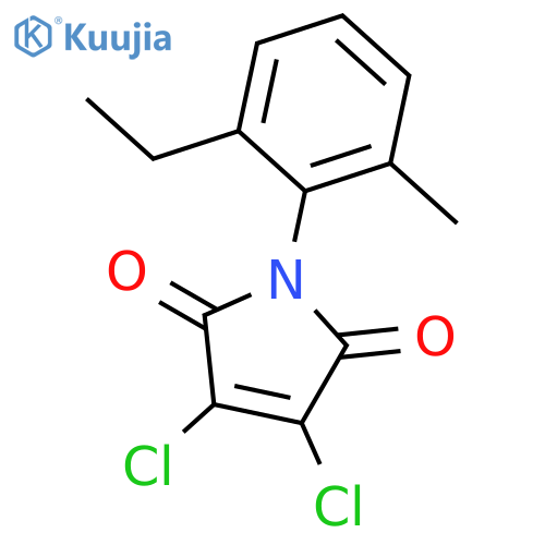 3,4-dichloro-1-(2-ethyl-6-methylphenyl)pyrrole-2,5-dione structure