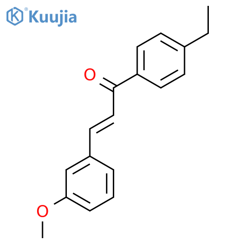(2E)-1-(4-Ethylphenyl)-3-(3-methoxyphenyl)prop-2-en-1-one structure