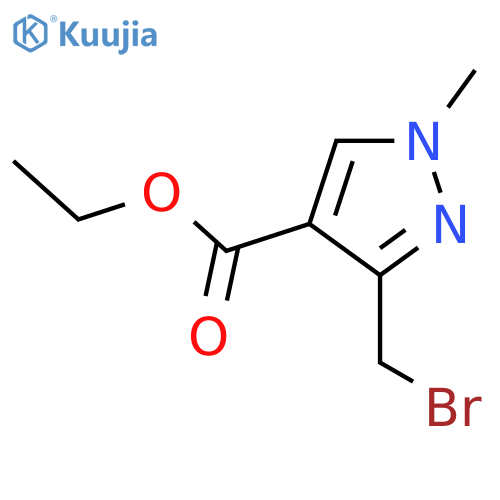 Ethyl 3-(bromomethyl)-1-methyl-1h-pyrazole-4-carboxylate structure