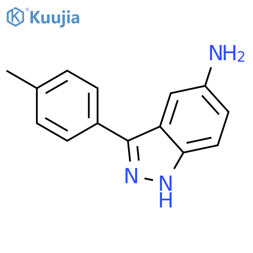 3-(p-Tolyl)-1H-indazol-5-amine structure