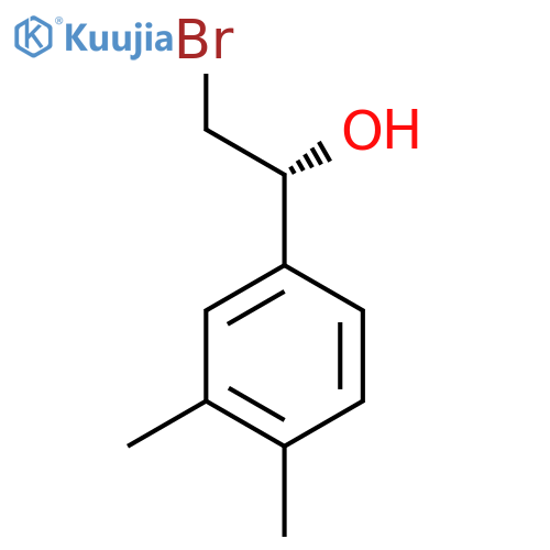 (1R)-2-bromo-1-(3,4-dimethylphenyl)ethan-1-ol structure