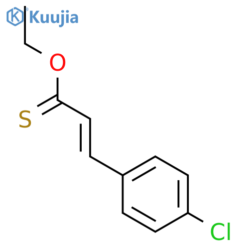 2-Propenethioic acid,3-(4-chlorophenyl)-, O-ethyl ester structure