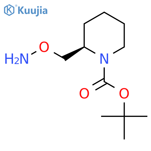 tert-butyl (2R)-2-[(aminooxy)methyl]piperidine-1-carboxylate structure