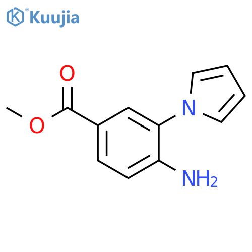 4-amino-3-(1H-pyrrol-1-yl)-Benzoic acid methyl ester structure