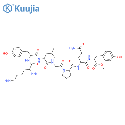 L-Tyrosine,L-lysyl-L-tyrosyl-L-leucylglycyl-L-prolyl-L-glutaminyl-, methyl ester (9CI) structure