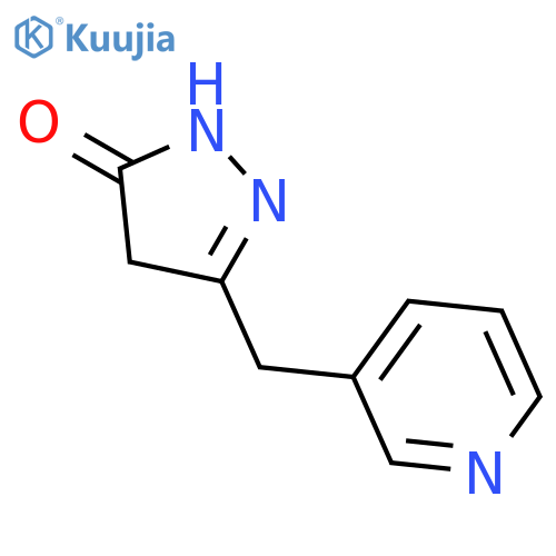 3H-Pyrazol-3-one, 2,4-dihydro-5-(3-pyridinylmethyl)- structure