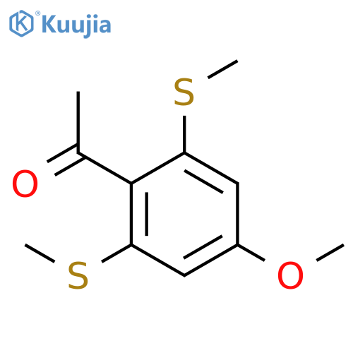 Ethanone, 1-[4-methoxy-2,6-bis(methylthio)phenyl]- structure