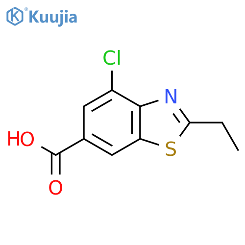 4-Chloro-2-ethyl-1,3-benzothiazole-6-carboxylic acid structure