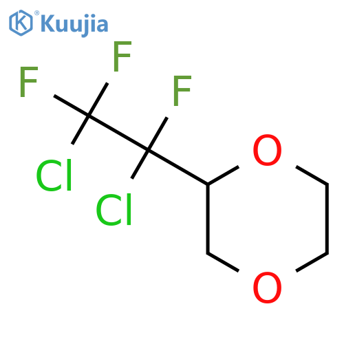 1,4-Dioxane, 2-(1,2-dichloro-1,2,2-trifluoroethyl)- structure