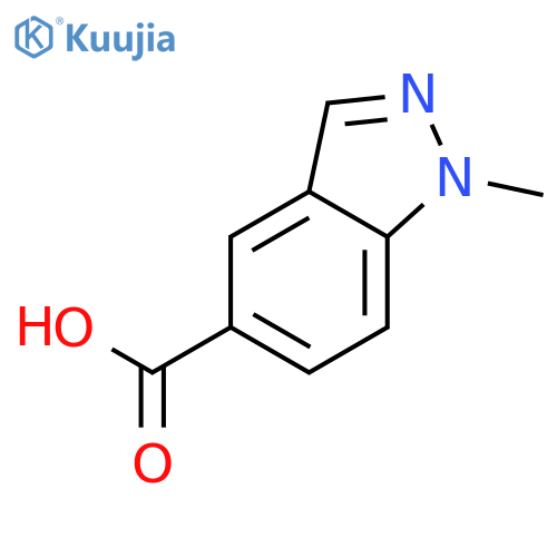 1-Methyl-1H-indazole-5-carboxylic acid structure