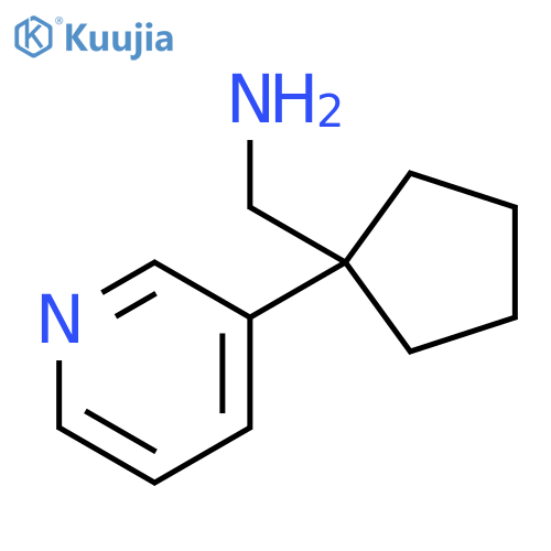 1-(pyridin-3-yl)cyclopentylmethanamine structure