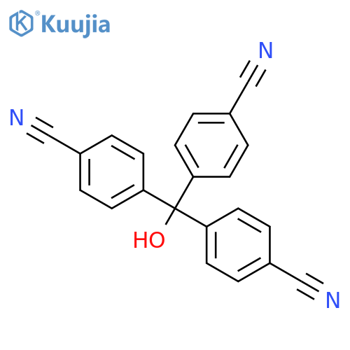 Tris(4-cyanophenyl)methanol structure