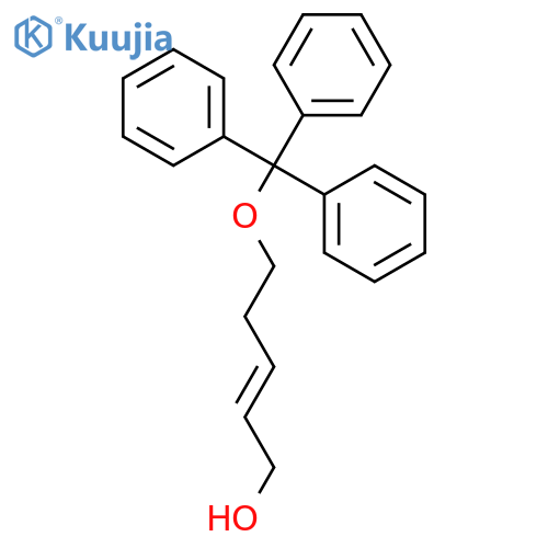 2-Penten-1-ol, 5-(triphenylmethoxy)-, (E)- structure