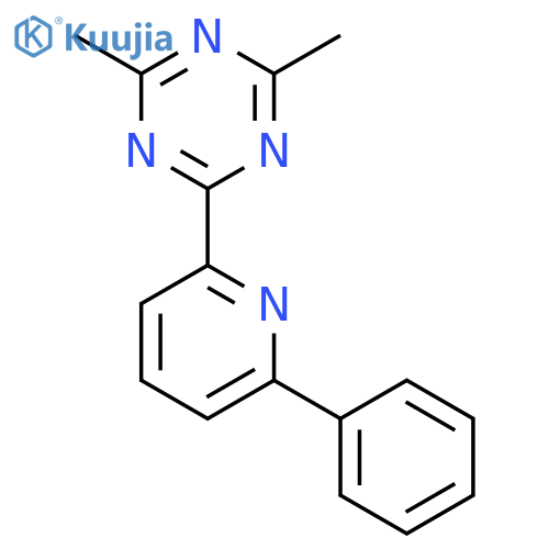 1,3,5-Triazine, 2,4-dimethyl-6-(6-phenyl-2-pyridinyl)- structure
