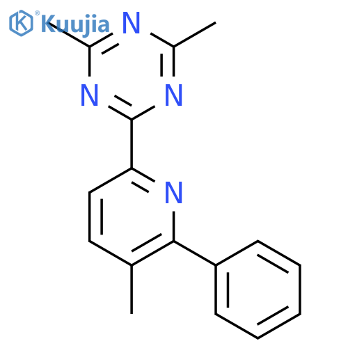1,3,5-Triazine, 2,4-dimethyl-6-(5-methyl-6-phenyl-2-pyridinyl)- structure