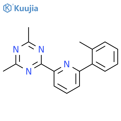 1,3,5-Triazine, 2,4-dimethyl-6-[6-(2-methylphenyl)-2-pyridinyl]- structure