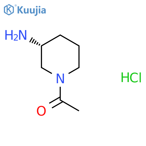 1-((R)-3-Amino-piperidin-1-yl)-ethanone hydrochloride structure