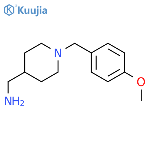 (1-(4-Methoxybenzyl)piperidin-4-yl)methanamine structure