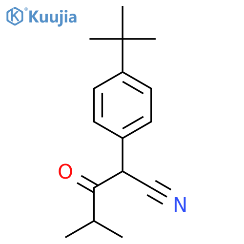 2-(4-tert-Butylphenyl)-4-methyl-3-oxopentanenitrile structure