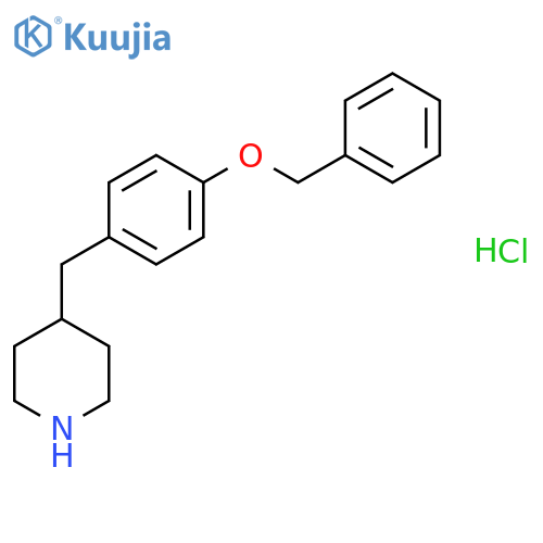4-(4-(Benzyloxy)benzyl)piperidine hydrochloride structure