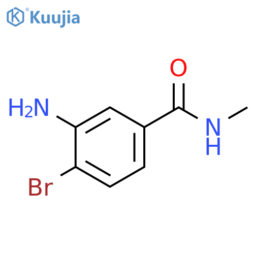 3-Amino-4-bromo-N-methylbenzamide structure