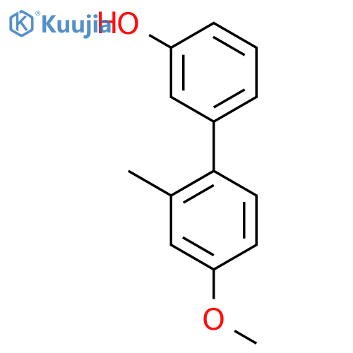 3-(4-methoxy-2-methylphenyl)phenol structure