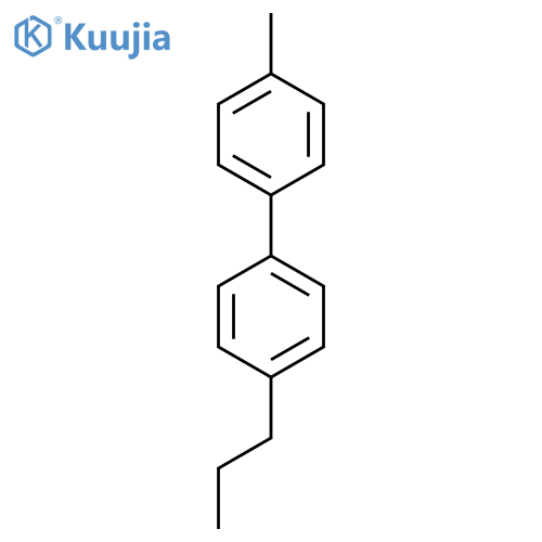 4-Methyl-4'-propylbiphenyl structure