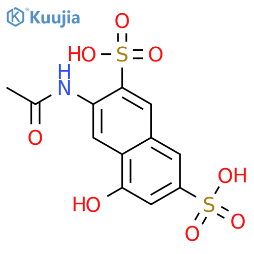 2,7-Naphthalenedisulfonic acid, 3-(acetylamino)-5-hydroxy- structure