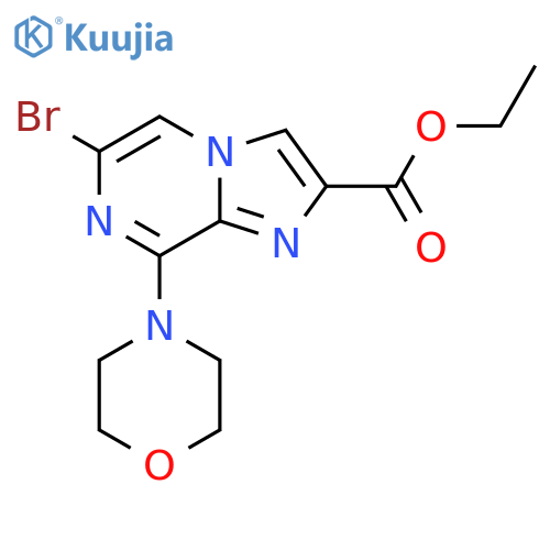 Ethyl 6-bromo-8-morpholinoimidazo[1,2-A]pyrazine-2-carboxylate structure
