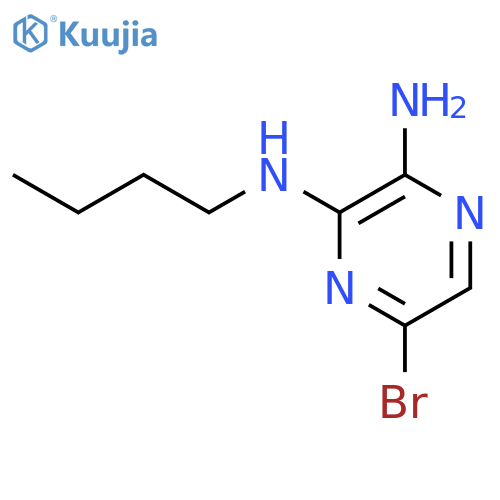 2,3-Pyrazinediamine, 5-bromo-N3-butyl- structure