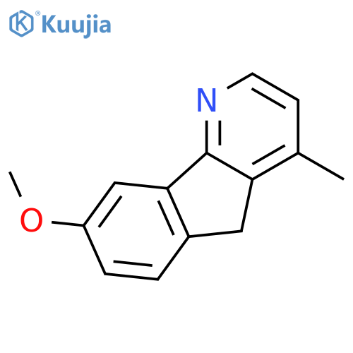 5H-Indeno[1,2-b]pyridine, 8-methoxy-4-methyl- structure