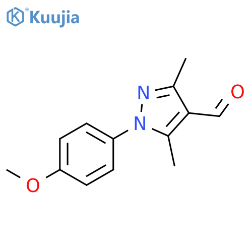 1-(4-methoxyphenyl)-3,5-dimethyl-1H-pyrazole-4-carbaldehyde structure