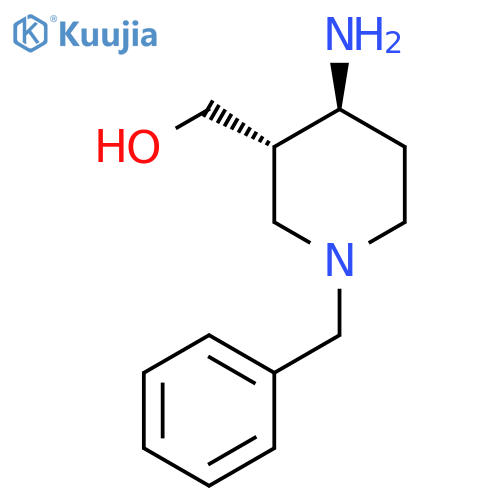 [(3S,4S)-4-amino-1-benzyl-3-piperidyl]methanol structure