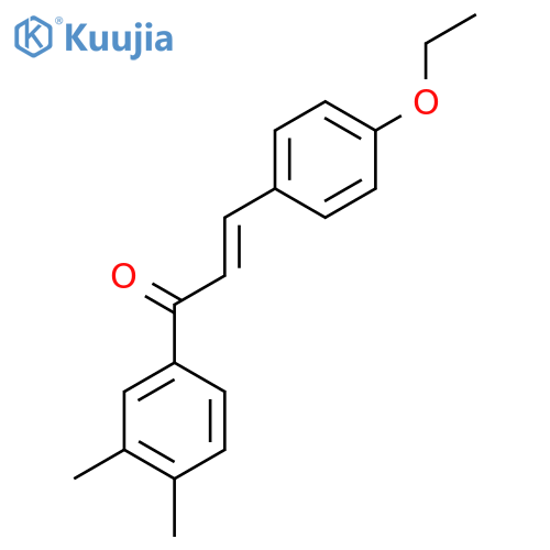 (2E)-1-(3,4-dimethylphenyl)-3-(4-ethoxyphenyl)prop-2-en-1-one structure