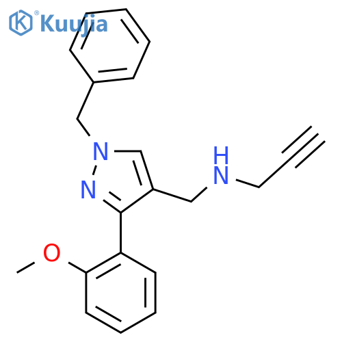 {[1-benzyl-3-(2-methoxyphenyl)-1H-pyrazol-4-yl]methyl}(prop-2-yn-1-yl)amine structure