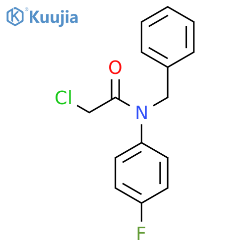 N-Benzyl-2-chloro-N-(4-fluorophenyl)acetamide structure