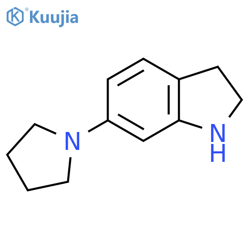 6-(Pyrrolidin-1-yl)-2,3-dihydro-1h-indole structure
