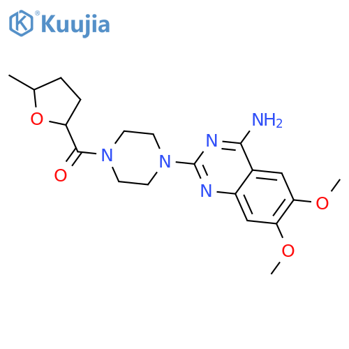 4-(4-Amino-6,7-dimethoxy-2-quinazolinyl)-1-piperazinyl(5S)-tetrahydro-5-methyl-2-furanylmethanone structure