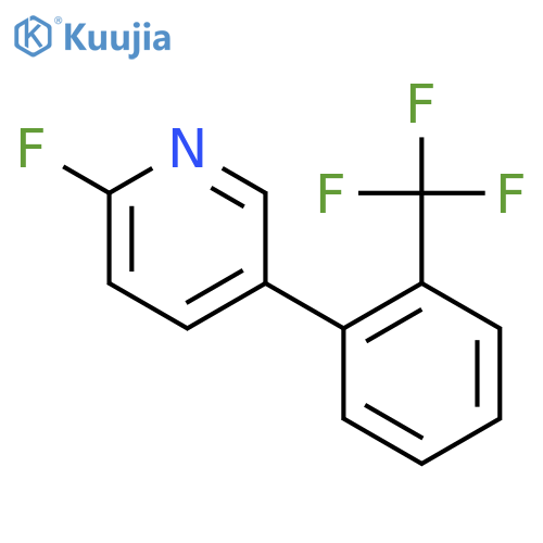 2-Fluoro-5-(2-(trifluoromethyl)phenyl)pyridine structure