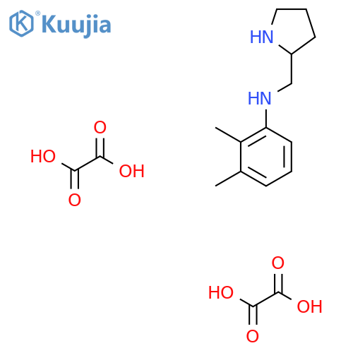 2,3-Dimethyl-N-(pyrrolidin-2-ylmethyl)aniline dioxalate structure