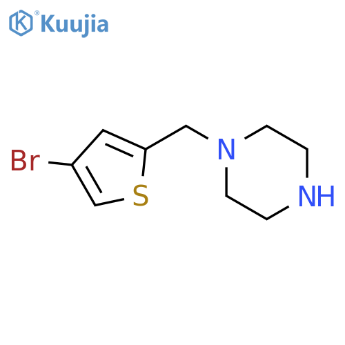 1-(4-bromothiophen-2-yl)methylpiperazine structure