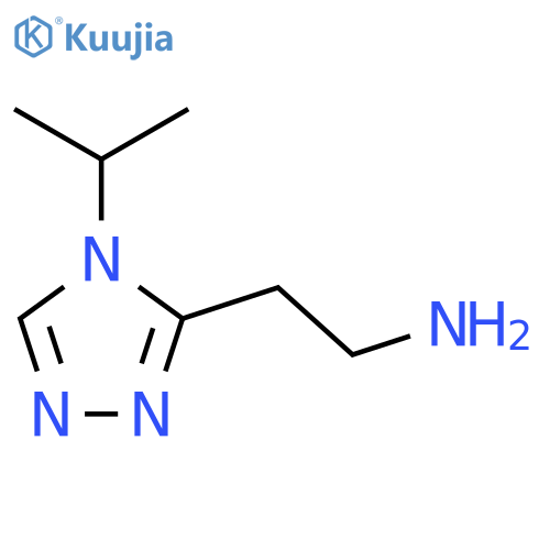 2-4-(propan-2-yl)-4H-1,2,4-triazol-3-ylethan-1-amine structure