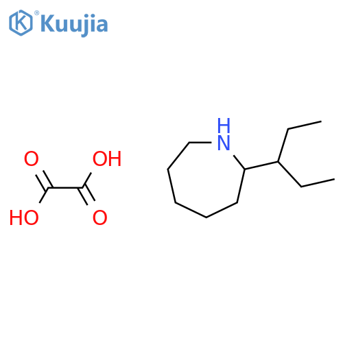 2-(1-Ethylpropyl)azepane oxalate structure